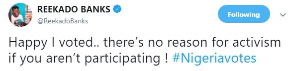 Reekado Banks swipes aim