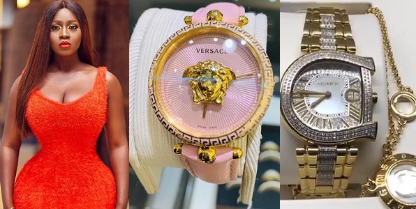 Princess Shyngle shows off two expensive wrist watches