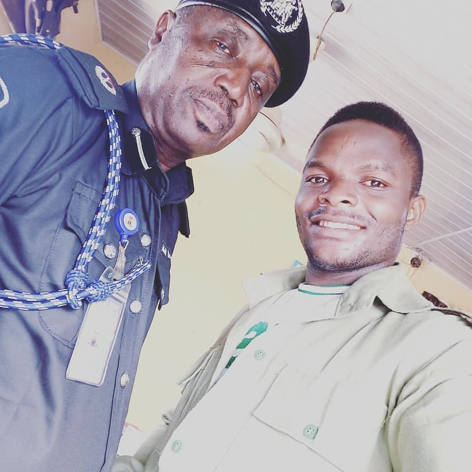 Former corps member celebrates policeman