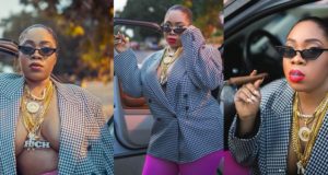 Moesha Boduong goes braless