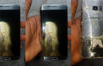 Samsung phone exploded