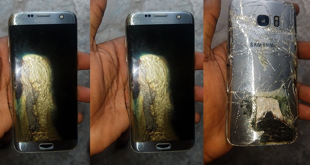 Samsung phone exploded