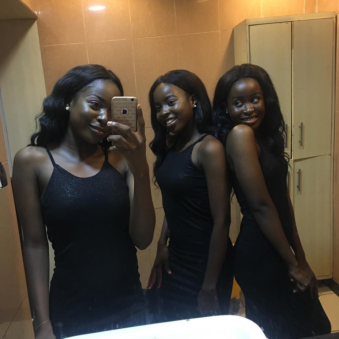 Beautiful Nigerian triplets