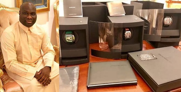 Mompha show off three Richard Mille wristwatches
