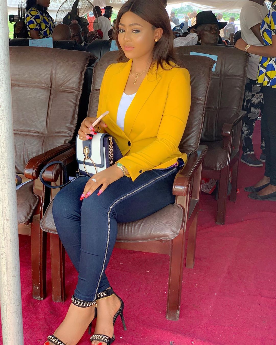 Regina Daniels makes first public appearance with her husband, Ned Nwoko