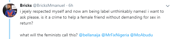 Nigerian Media personality Bricks Manuel