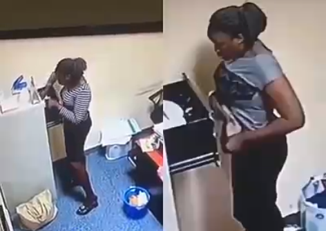 CCTV exposes Nigerian undergrad