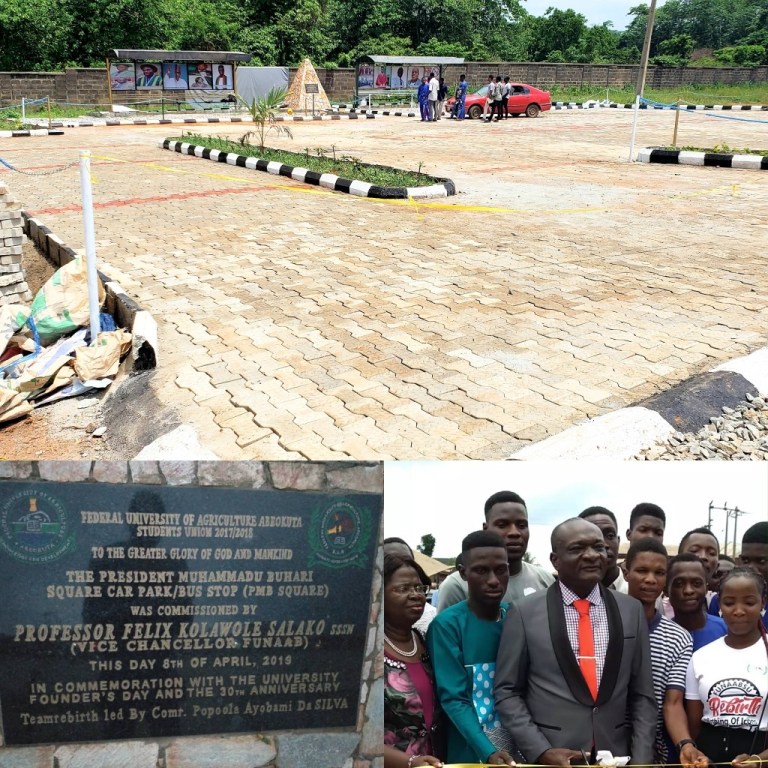 FUNAAB students build N5 million car park
