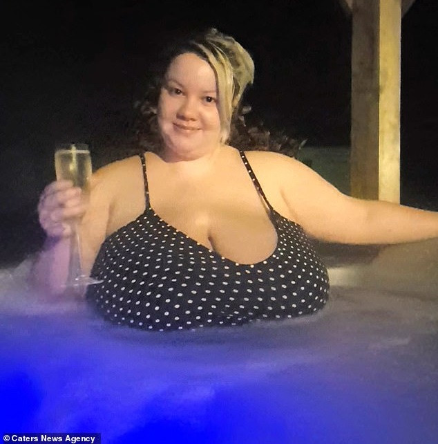 Meet 25-year-old lady with gigantic breasts that won't stop