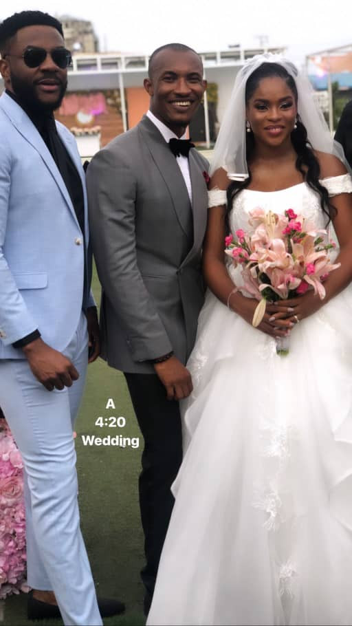 Gideon Okeke White Wedding