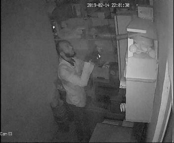 CCTV records unidentified man stealing