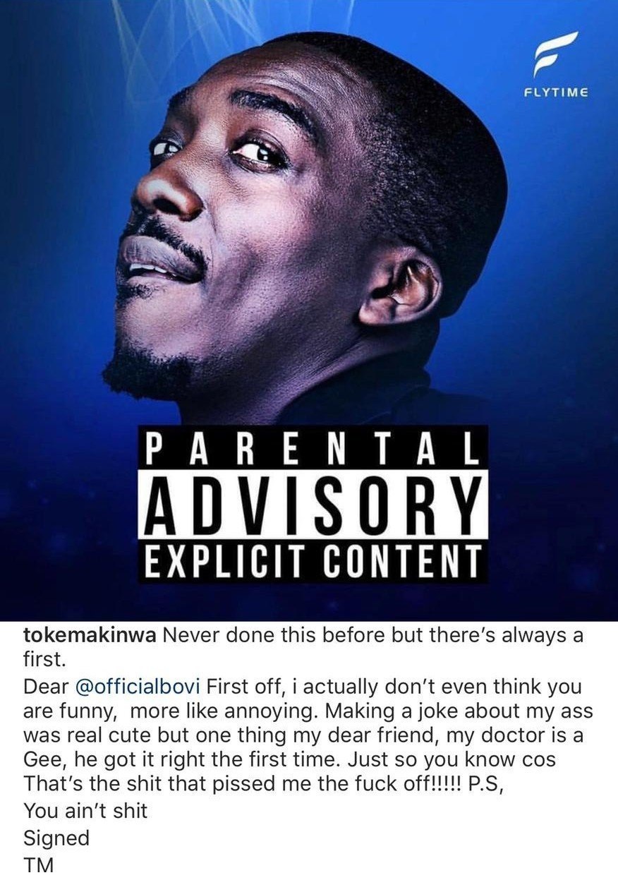 Toke Makinwa changes