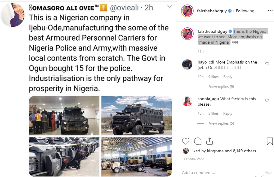 Nigerian company manufacturing armoured vehicles