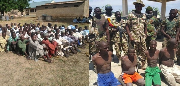 Boko Haram members beg