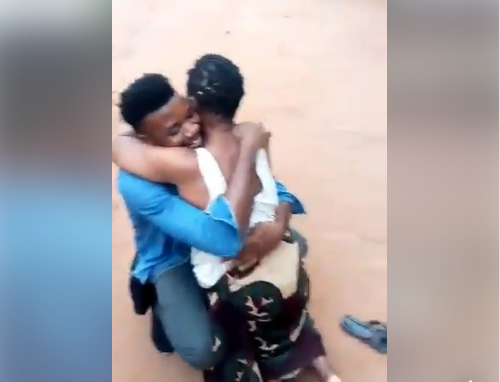 Nigerian man surprises mother
