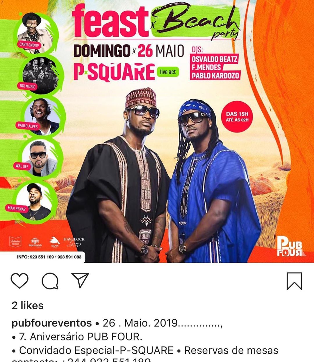 Peter Okoye outs promoter