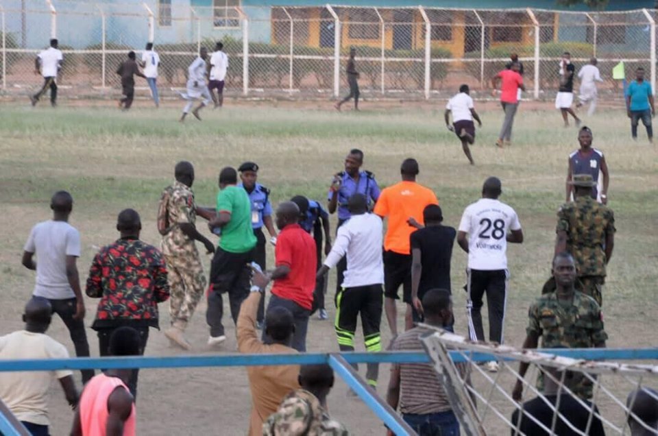 army team loses football match