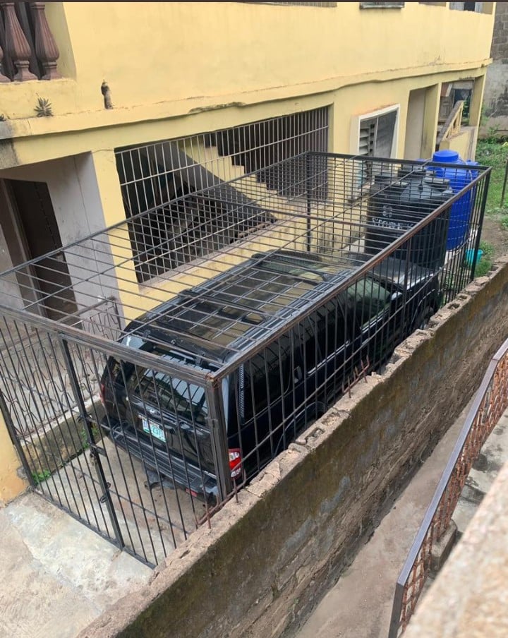 Nigerian man takes extreme measure to secure his newly acquired car