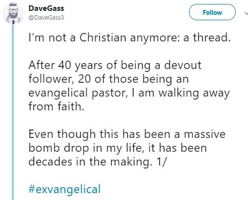 denounces Christianity