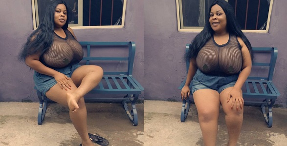 Busty Nigerian lady cause men to fall over her kinky photos on Twitter  (Screenshots) - YabaLeftOnline