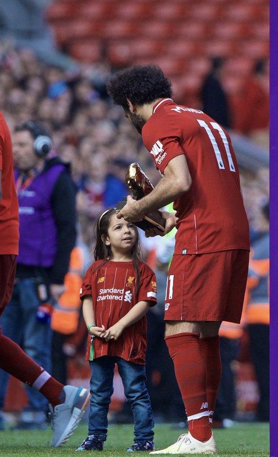 Mohamed Salah’s daughter warms hearts