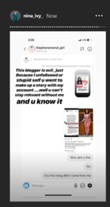 Nina reacts to her leaked DM where she plans to rent a Bentley and