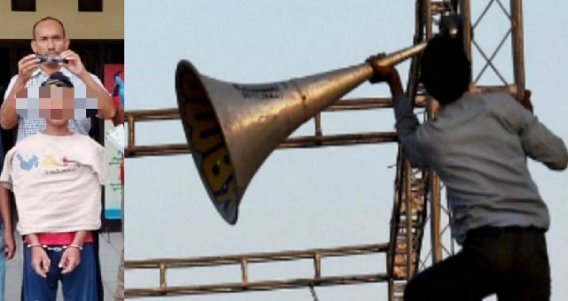 Angry man storms mosque