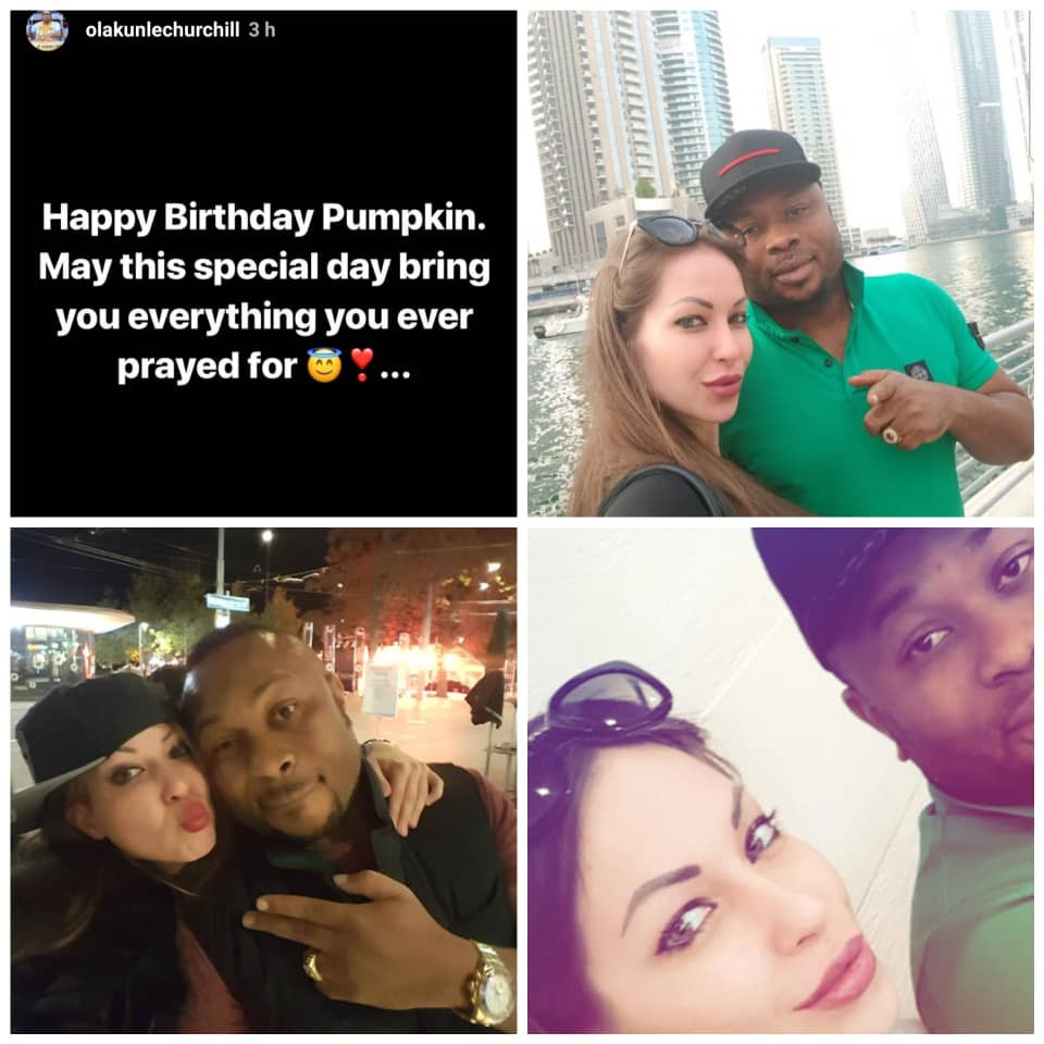 Olakunle Churchill wishes mystery Caucasian lady