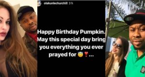 Olakunle Churchill wishes mystery Caucasian lady