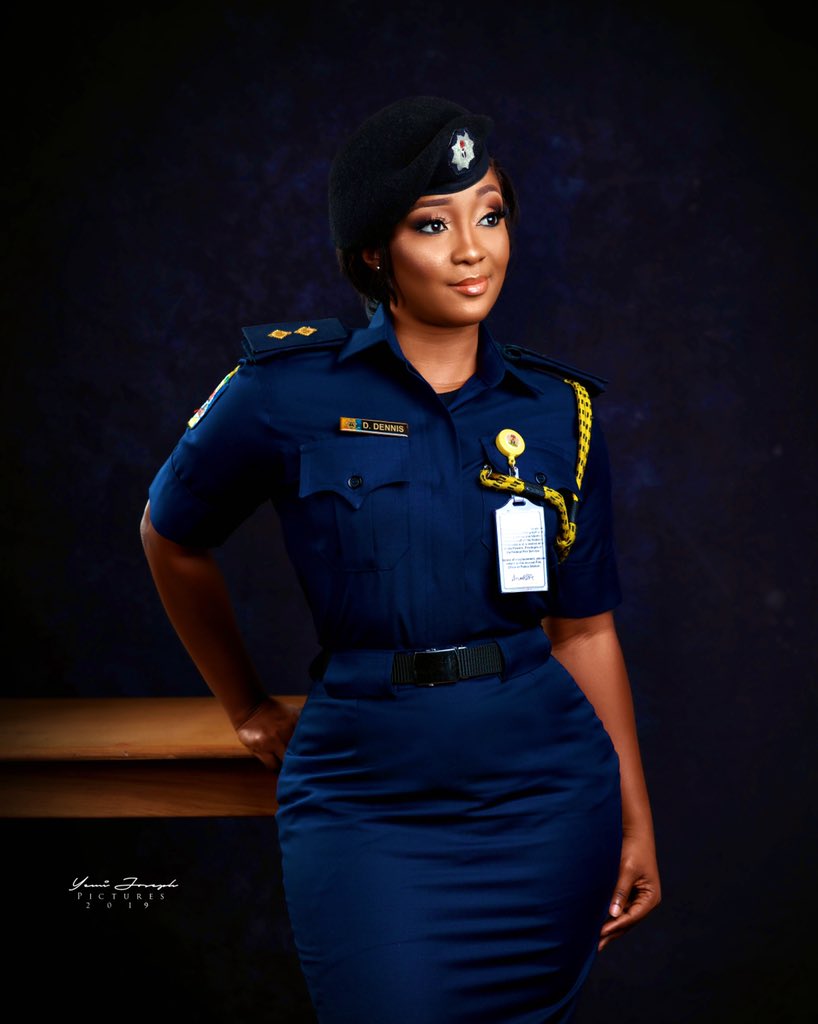 Stunning Nigerian female firefighter