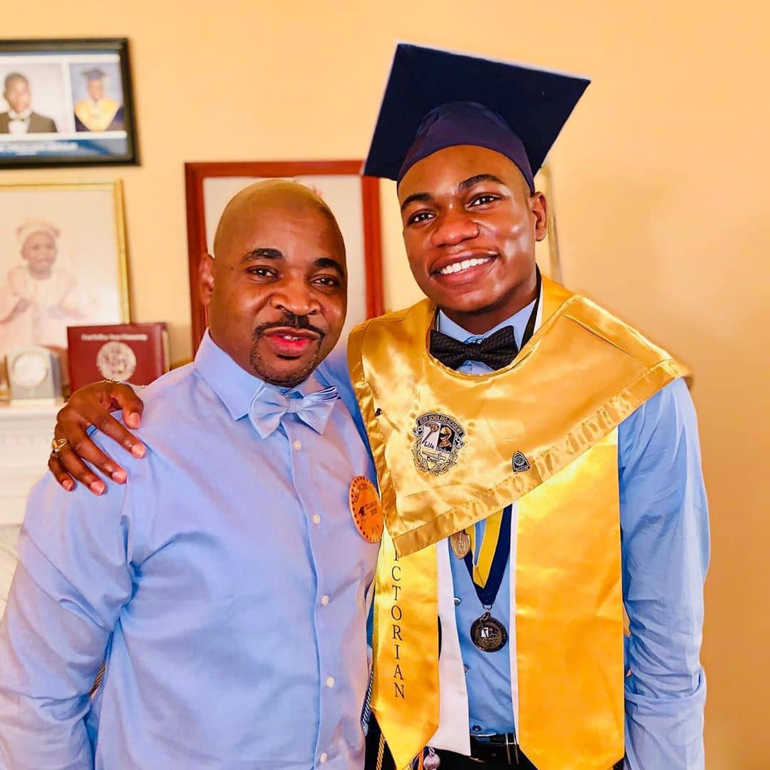 MC Oluomo's son graduates