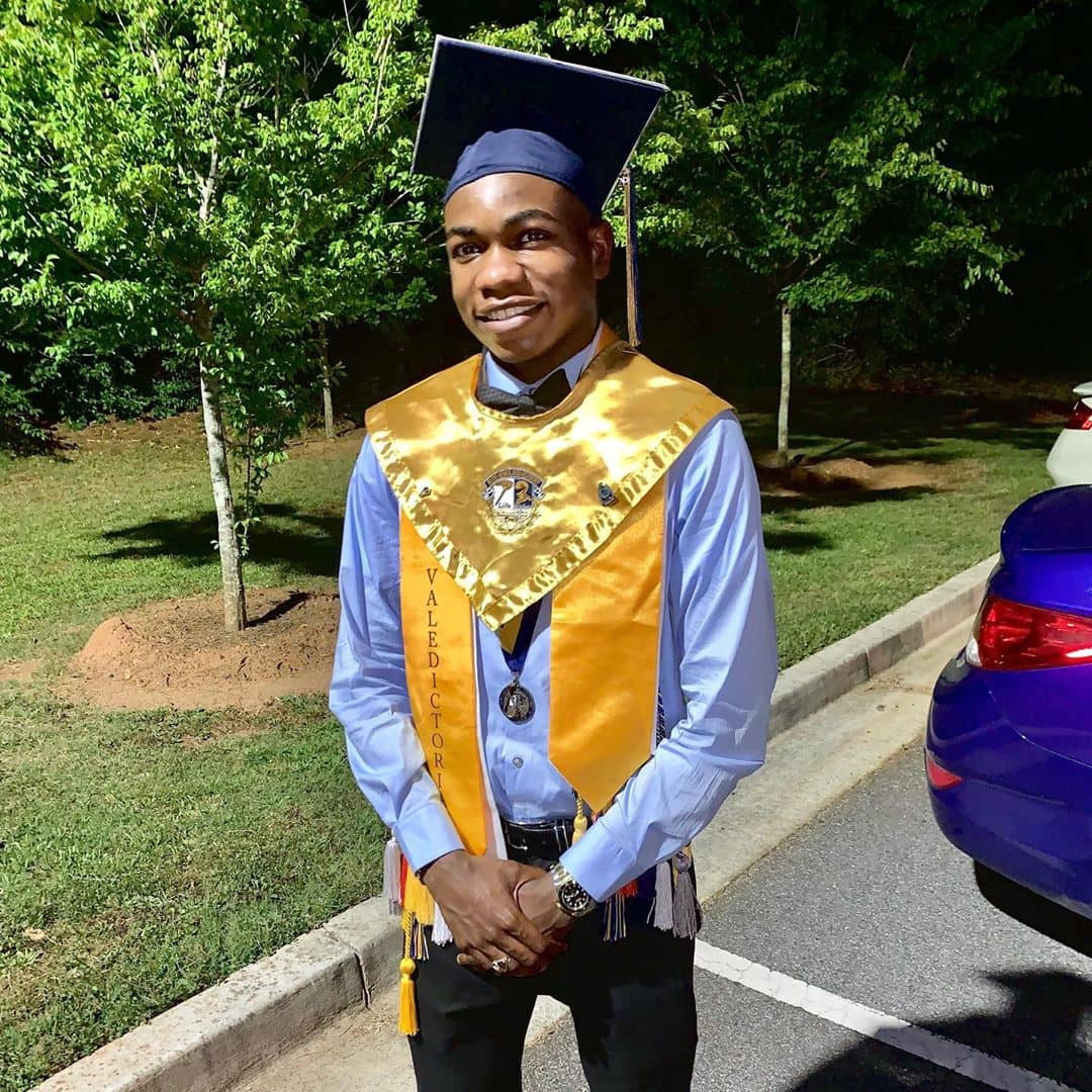MC Oluomo's son graduates