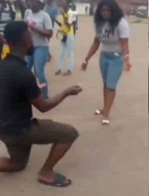 Nigerian guy beats girlfriend