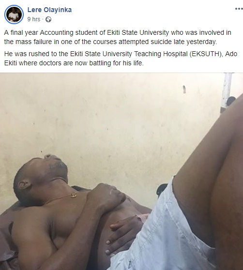 EKSU student attempts suicide