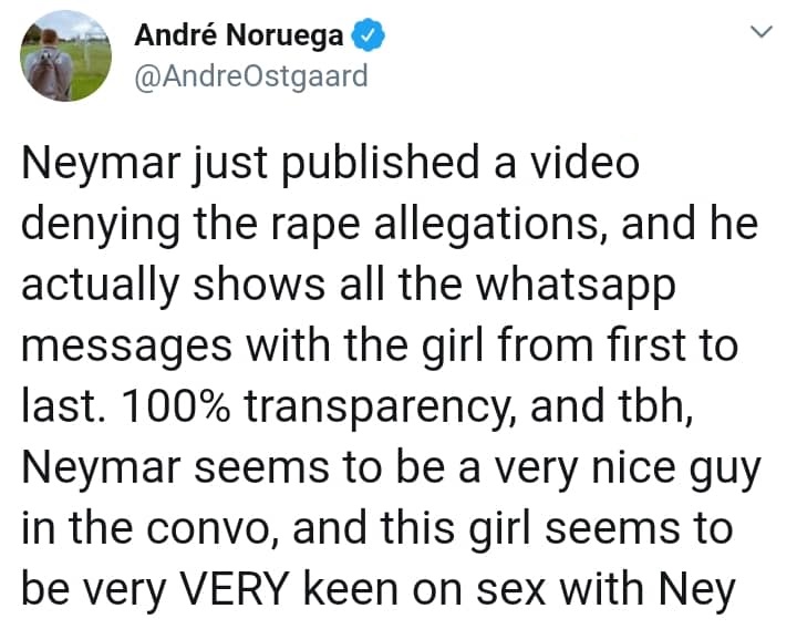 Neymar releases screenshot