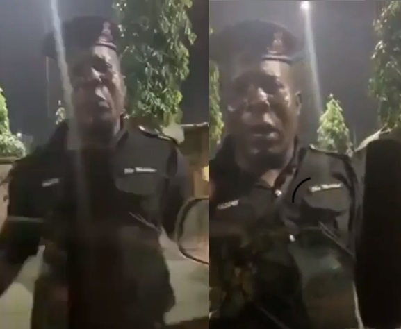 Nigerian Policeman cries out