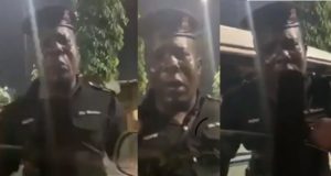 Nigerian Policeman cries out