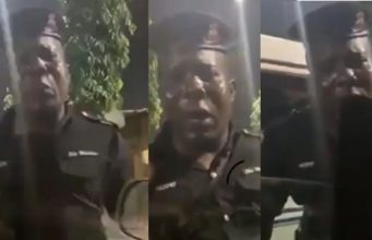 Nigerian Policeman cries out