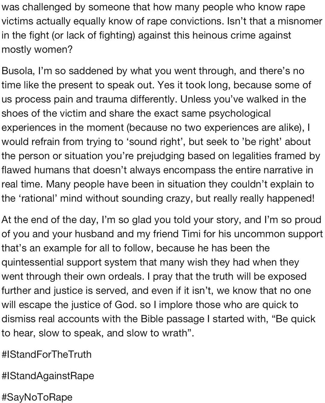 Omoni Oboli stands with Busola Dakolo