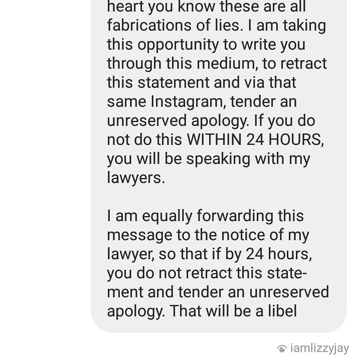 Lizzy Jay accuses Jimoh Abiodun