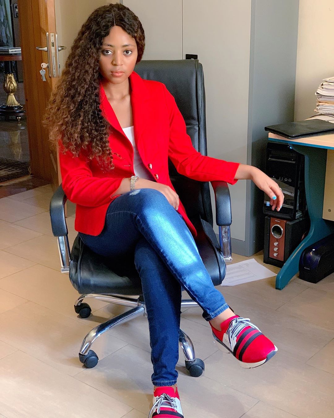 Regina Daniels jets