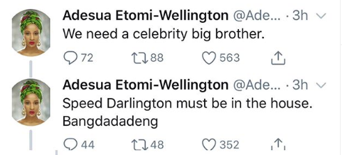 Speed Darlington replies Adesua Etomi