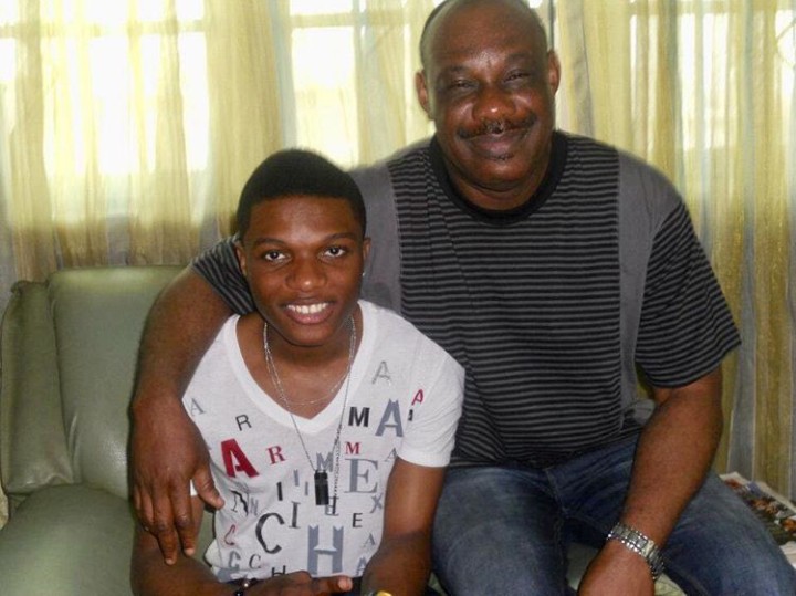 Don Jazzy's father celebrates