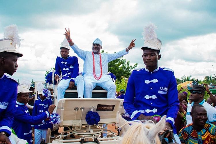 Senator Dino Melaye buries mother