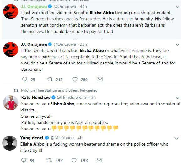 MI Abaga condemn Senator Elisha Abbo for physically assaulting lady in a sex shop