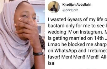 Jilted woman cries out