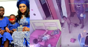 Nigerian lady shares CCTV footages