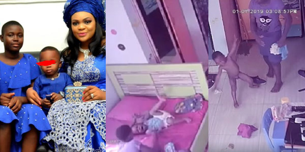 Nigerian lady shares CCTV footages