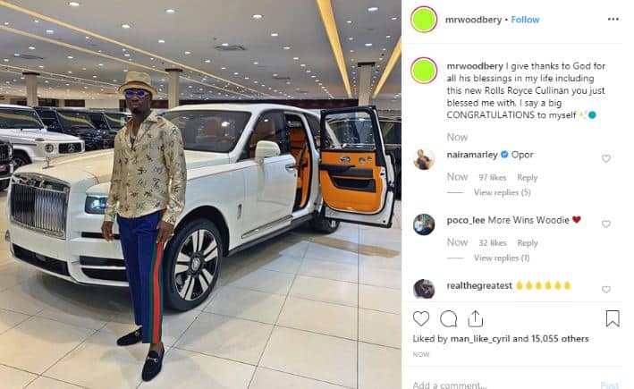 Hushpuppi celebrates