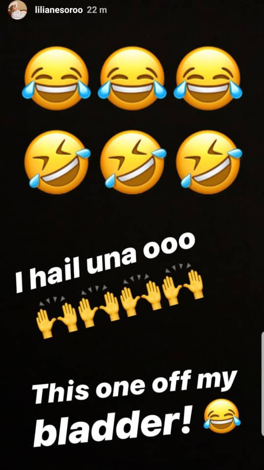 Lilian Esoro reacts